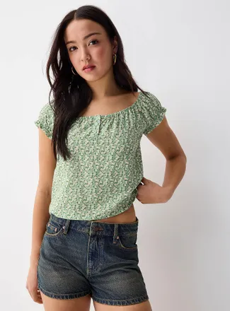 Twik Womens Mini-flowers flowy blouse