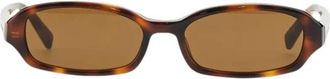 Saint Laurent SL 872 Erin Zonnebril - Dames - Zonnebrillen - Bruin - ONE Size - Leer - Accessoires