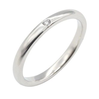Tiffany & Co. Silver Clear Platinum 950 Band Ring (Pre-Owned)