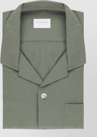 Xacus seersucker long-sleeve shirt