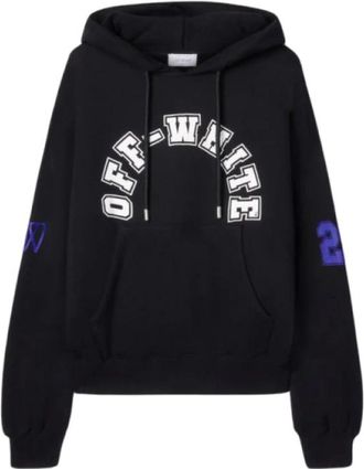 Off-white Oversized Zwarte Katoenen Hoodie - Heren - Hoodies - Zwart - XL - Katoen - Hoodies & sweatvesten