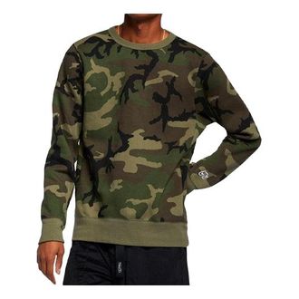 Nike Casual Sports Fleece Crew Neck Pullover Mens Olive Green CN5374-222