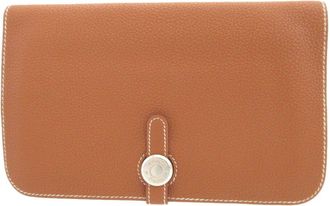 Hermès Gold Togo Leather Wallet (Bi-Fold) (Pre-Owned)