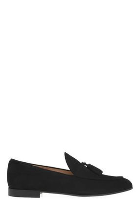Gianvito Rossi Vittoria Mocassin in Black Suede at Nordstrom, Size 38.5