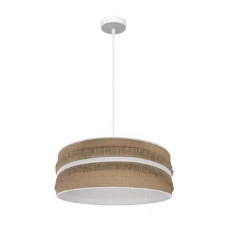 Fabrilamp Fabrilamp - Colgante Natalia 1xe27 Blanco/saco-blanco Regx50x50 Cm