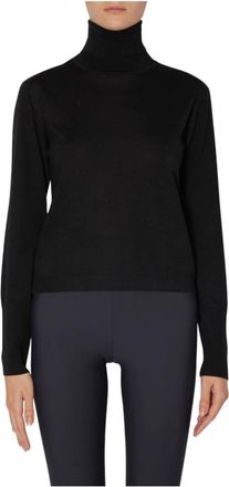 Kaos Maglia dolcevita - Dames - Coltruien - Zwart - XS - Wol - Truien & Vesten