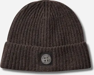 Stone Island Light RWS Geelong Wool Beanie Lead Grey