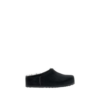 UGG Otzo Calf Hair Clog - Dames - Slip ons - Zwart - 39 EU - Wol - Schoenen