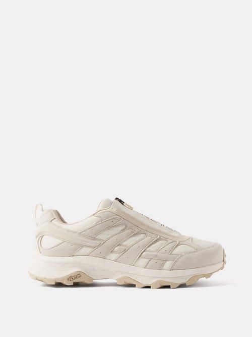 Moab Speed Zip Gore-tex 1trl Trainers - Mens - White Grey - 7.5 UK