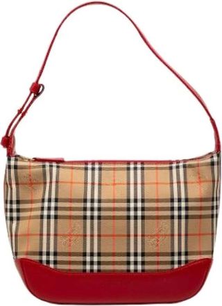 Burberry Borsa a spalla vintage Pre-owned in tela - - Pre-owned - Donna - Beige - ONE SIZE