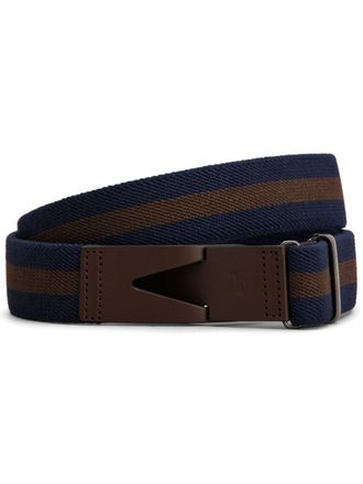 Tod's Cintura con fibbia a righe - Blu