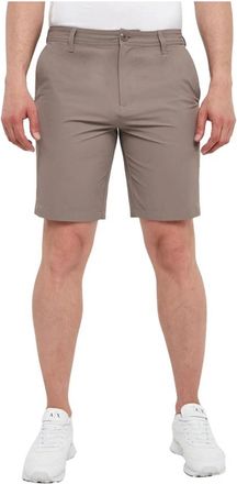 A|X Armani Exchange Bermuda Shorts in Stretch Gabardine - Heren - Korte Broeken - Beige - W30 - Katoen - Korte Broeken