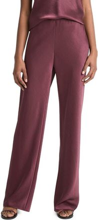 Vince Colette High Waist Fluid Satin Bias Pants in Black Rose at Nordstrom Rack, Size Large