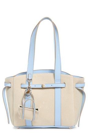Nanette Lepore Canvas Tote with Microbag Charm in Twill-Skyway at Nordstrom Rack