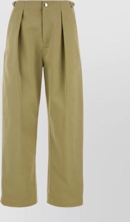 Burberry adjustable straps wide-leg cotton pant