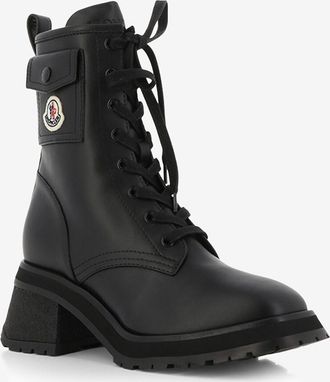 Moncler Schn&uuml;rstiefeletten aus Glattleder Gigi Pocket