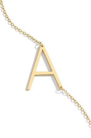 Mint & Lily Statement Initial Necklace in Letter A at Nordstrom