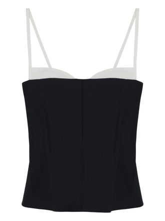 SIMKHAI sweetheart-neck top - women - Fabric - 6 - Black