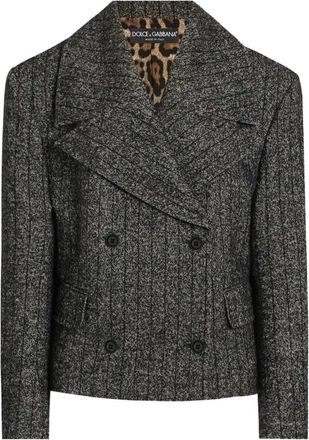 Dolce & Gabbana Giacca Doppiopetto A Righe-Donna