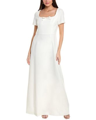Carolina Herrera Square Neck Gown