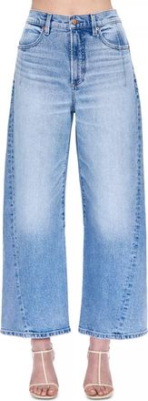 Pistola Denim Kyra Ankle High Rise Bowed Leg Jean In Terrace