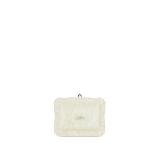 Simone Rocha Clutches, female, White, Size: ONE SIZE Pearl Crossbody Pillowcase Bag