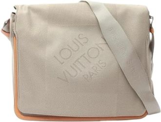 Louis Vuitton Pre-owned Cross Body Bags, male, Gray, Size: ONE SIZE Pre-owned Damier Geant Shoulder Bag