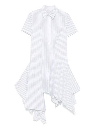 Alexander McQueen striped shirt dress - White