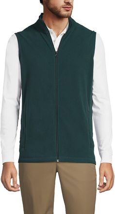 Lands End Lightweight Fleece Vest in Evergreen at Nordstrom, Size Xx-Large