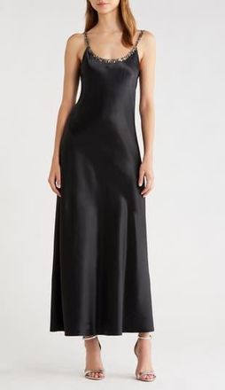 Rag & Bone Alessia Satin Slipdress in Black at Nordstrom Rack, Size 2