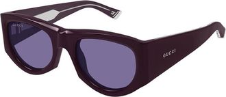 Gucci Ladies Black Square Sunglasses GG1917S 010
