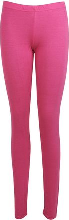 Purple Hanger Womens New Plain Stretch Ladies Full Long Length Skinny Elasticated Waist Trousers Pants Leggings Cerise Size 20 - 22