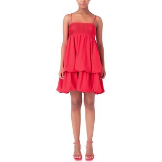endless rose Pintuck Tiered Sundress at Nordstrom, Size Large