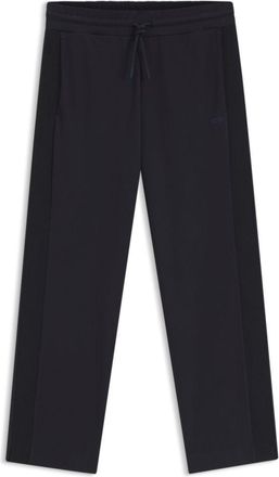 BOSS Regular-fit jersey pants with jacquard tape