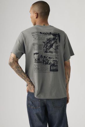 Levi's Relaxed Fit Graphic Tee - Uomo - 2XL - Grigio / Dress Blues Jersey