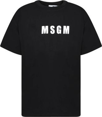 Msgm Hombre, Camisetas, Negro, Talla: M