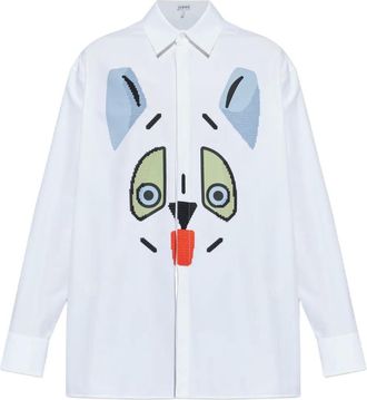 Loewe x Louis Wain verfraaid overhemd - Wit