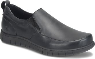 Børn Leeds Slip-On Sneaker in Black Full Grain at Nordstrom, Size 10.5