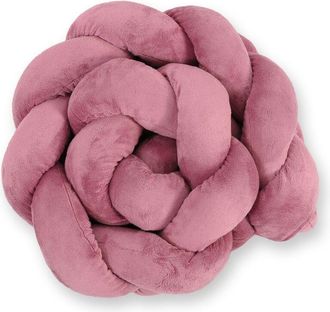 OEM Protector De Cuna Trenzado Minky Para Cuna De 180 Cm - Rosa Retro