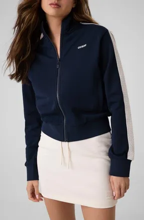 Guess Phoebe Full Zip Sweatshirt in Navy at Nordstrom, Size X-Large