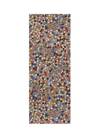 Atticgo Alfombra de cocina lavable mosaico multicolor 52x200 cm