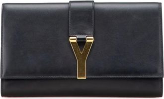 Saint Laurent Clutch Ligne Y in pelle 2013-2020 - Nero