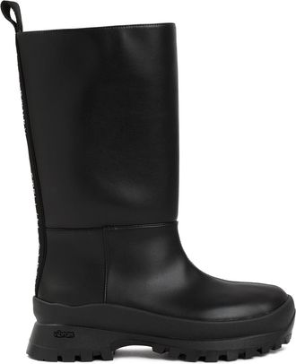 Stella McCartney Black Alter-Leather Trace Tubo Boots-Donna