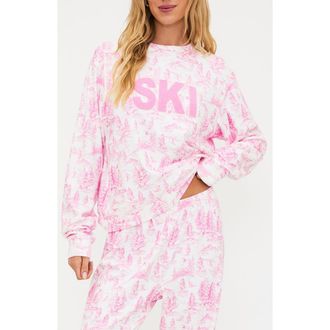 Beach Riot Cassia Ski Sweatshirt in Powder Pink at Nordstrom, Size Large