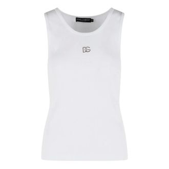 Dolce & Gabbana Dames, Tops, Wit, Maat: M Katoen