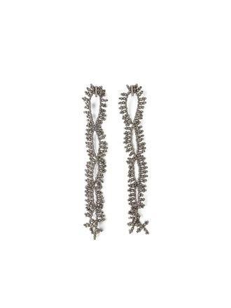 Brunello Cucinelli Geknoopte oorbellen - Zilver