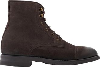 Scarosso Paola Veterlaarzen - Dames - Veterlaarzen - Bruin - 37 EU - Leer - Schoenen