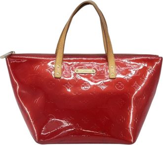 Louis Vuitton Bellevue Handbag Monogram Vernis Red Patent_Leather Handbag (Pre-Owned)