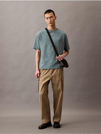 Calvin Klein Jeans Calvin Klein Mens Archive Logo Relaxed Crewneck T-Shirt - Grey - XL