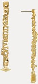 Vivienne Westwood Millicent Earrings Gold Swarovski Crystals Women